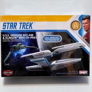Star Trek U.S.S. Grissom NCC-638 & Klingon Bird-Of-Prey Snap Model Kit Brand New